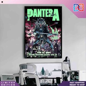 Pantera Show Feb 27 2024 Centre Videotron Quebec City Canada Fan Gift Home Decor Poster Canvas