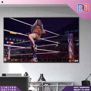 WWE2K24 Zelina Vega First Look Fan Gifts Home Decor Poster Canvas