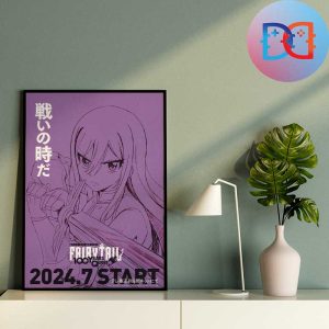 Erza Scarlet Fairy Tail 100 Years Quest TV Anime Fan Gifts Home Decor Poster Canvas