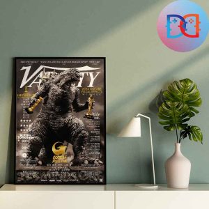 Godzilla Minus One On Variety Cover 2024 Oscars Visual Effects Fan Gift Home Decor Poster Canvas