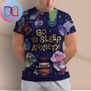 Inside Out 2 Go To Sleep Anxiety Cute Poster Fan Gift All Over Print Shirt
