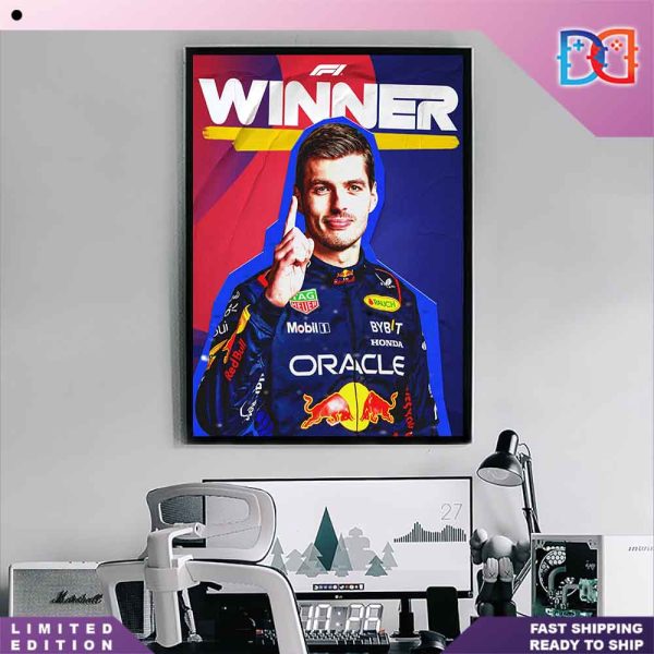 Max Verstappen Oracle Red Bull Racing Win In F1 Bahrain GP Fan Gifts Home Decor Poster Canvas