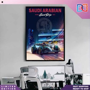 Mercedes-AMG PETRONAS F1 Team Saudi Arabian GP Fan Gifts Home Decor Poster Canvas