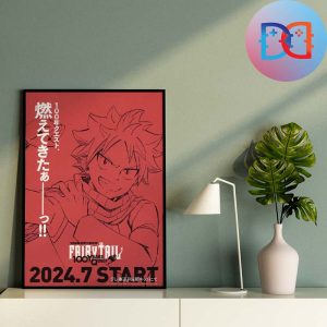 Natsu Dragneel Fairy Tail 100 Years Quest TV Anime Fan Gifts Home Decor Poster Canvas