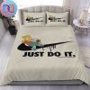 Nike X Homer Simpson Just Do It Later Queen Bedding Set