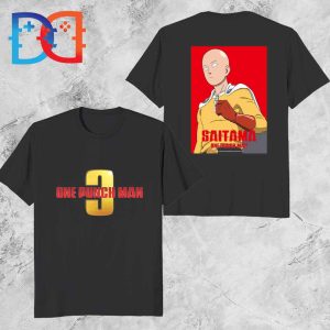 One Punch Man Season 3 First Poster Saitama Fan Gift Two Sides Classic Shirt