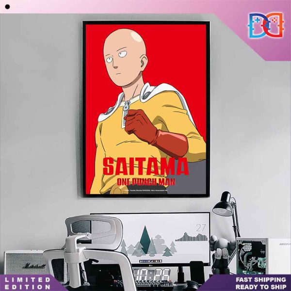 One Punch Man Season 3 First Poster Saitama Home Decor Poster Canvas