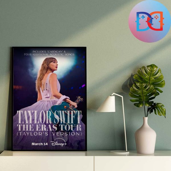 Taylor Swift The Eras Tour Taylor’s Version On Disney Plus New Poster Home Decor Poster Canvas