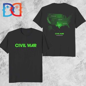 Civil War Movie The US Map Classic Two Sides T-Shirt