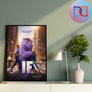 If Movie Ryan Reynolds Walking In The Street In Theatres May 17 2024 Home Decor Poster Canvas