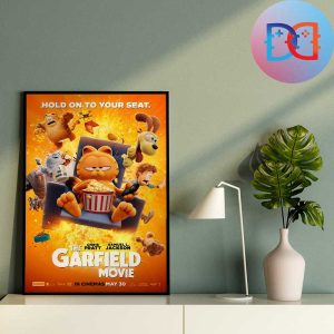 New Poster Of The Garfield Movie Hold On To Your Seat 2024 Home Decor Poster Canvas