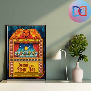 Queens Of The Stone Age Winnipeg MB Canada Life Centre April 05 2024 Home Decor Poster Canvas