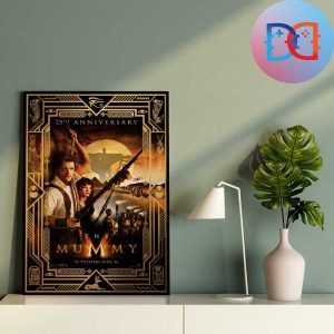 The Mummy Poster For The 25th Anniversary Home Decor Poster Canvas
