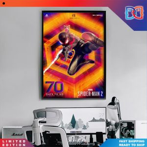 70 Days Until Marvels Spider Man 2 Release Poster Canvas