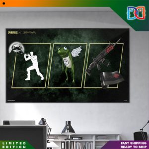 Fortnite x Jujutsu Kaisen Skin Weapon Emote Spray in Battle Royale Fans Gift Poster Canvas