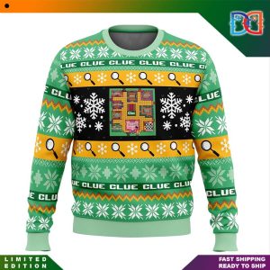 Clue Board Games Table Ugly Christmas Sweater
