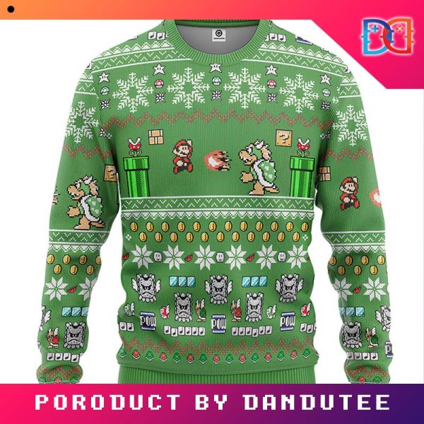 Super Mario  Game Ugly Christmas Sweater
