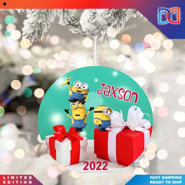 Minions Kids Personalized Gift Christmas Ornaments