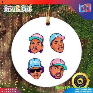 N.W.A California Love Rapper 90s Hip Hop  Christmas Ornaments