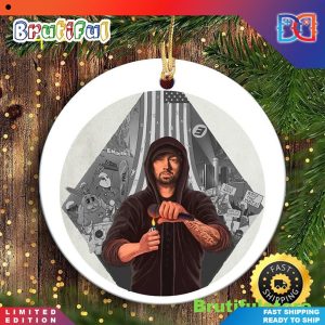Rapper Eminem Hip Hop  Christmas Ornaments