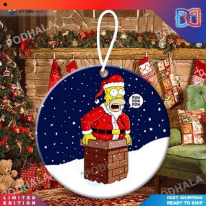 Santa Homer Simpson Tree Decoration  Bring Your Ideas Thoughts And Imaginations Into Reality Today Christmas Ornaments