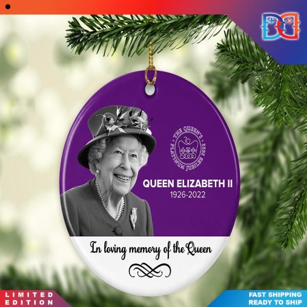 The Queens Platinum Jubilee Emblem Queen Elizabeth II Christmas Ornaments