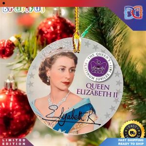 The Queens Platinum Jubilee Queen Elizabeth Christmas Ornaments