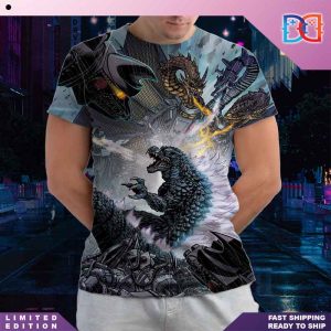When Both Mecha Godzilla and King Ghidorah Are Trending At The Same Time All Over Print Shirt