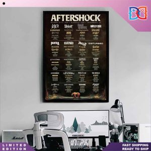 Aftershock Festival 2024 Lineup Fan Gift Home Decor Poster Canvas