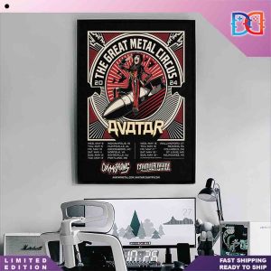 Avatar Band Tour The Great Metal Circus 2024 On The US Home Decor Poster Canvas