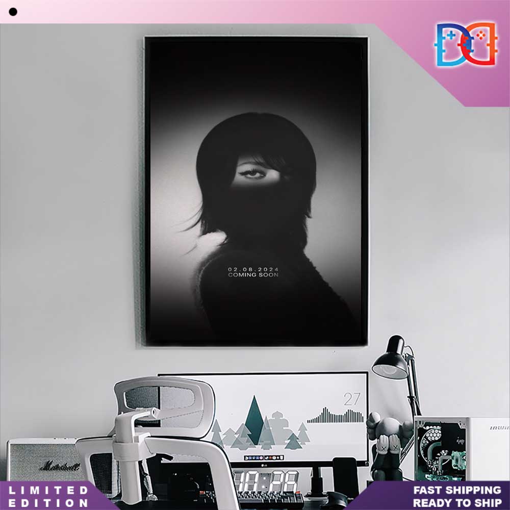 BLACKPINK's Lisa Announces Release Something 08 Feb 2024 Home Decor Poster Canvas