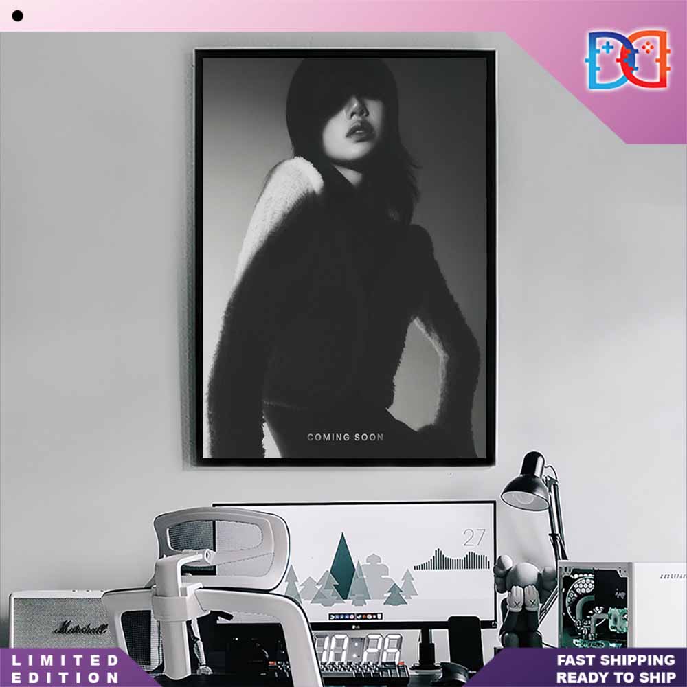 BLACKPINK's Lisa Announces Release Something Coming Soon Home Decor Poster Canvas
