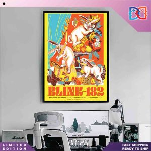 Blink-182 Brisbane Entertainment Centre Brisbane Australia Feb 20 2024 Home Decor Poster Canvas