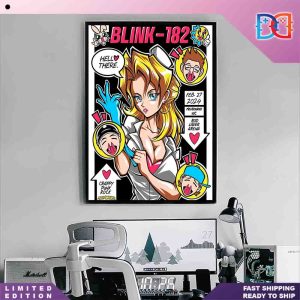 Blink-182 Show Feb 27 2024 Rod Laver Arena Melbourne VIC Crappy Punk Rock Fan Gift Home Decor Poster Canvas