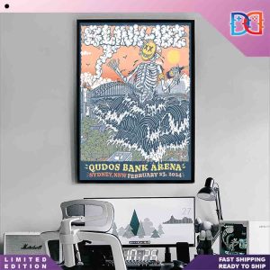 Blink-182 Show Qudos Bank Arena Sydney NSW Feb 23 2024 Fan Gift Home Decor Poster Canvas