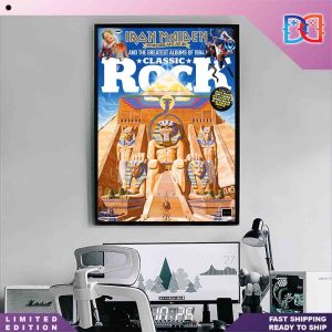 Iron Maiden Powerslave at 40 and the Greatest Albums of 1984 Classic Rock Magazine Cover Home Decor Poster Canvas