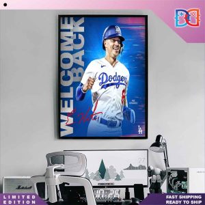 Los Angeles Dodgers Welcome Back Kiké Hernández Fan Gifts Home Decor Poster Canvas