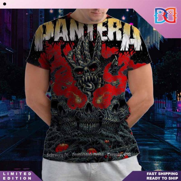Pantera Show Feb 26 2024 Scotiabank Arena Toronto Ontario Fan Gift All Over Print Shirt