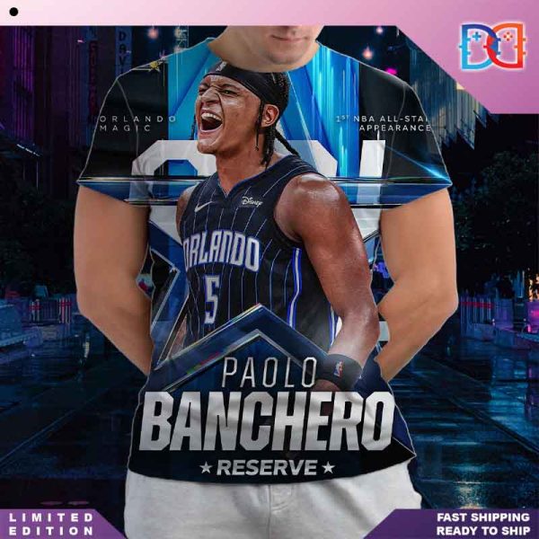 Paolo Banchero Of The Orlando Magic 1st NBA All-Star Appearance Fan Gifts All Over Print Shirt