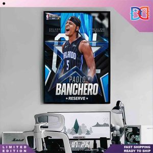 Paolo Banchero Of The Orlando Magic 1st NBA All-Star Appearance Fan Gifts Home Decor Poster Canvas