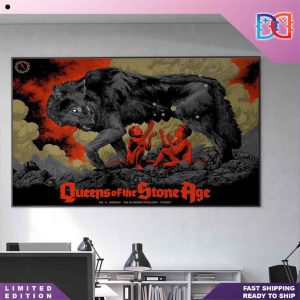 Queens Of The Stone Age Tour Feb 21 2024 The Hordern Pavilion Sydney Dark Fox And Evil Fan Gift Home Decor Poster Canvas