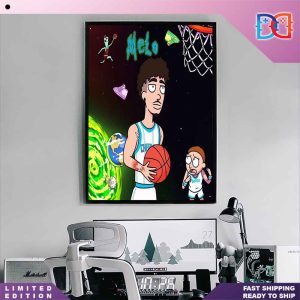 Rick and Morty with Lamelo Goes Crazy Fan Gifts Home Decor Poster Canvas