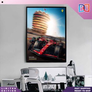 Scuderia Ferrari Race Week Has Finally Arrived Bahrain GP F1 2024 Fan Gifts Home Decor Poster Canvas