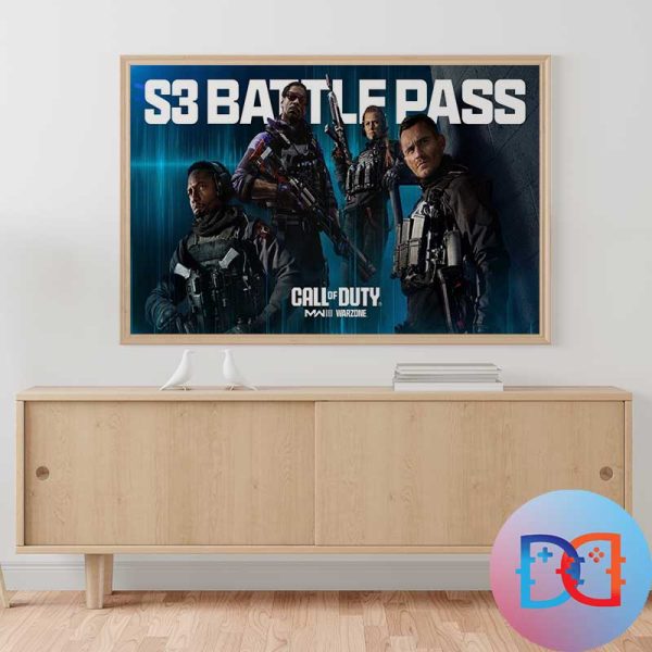 Call Of Duty Modern Warfare 3 Battle Pass Season 3 Fan Gifts Home Decor Poster Canvas