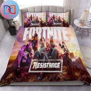 Fortnite Chapter 3 Season 2 Resistance Fan Gifts Queen Bedding Set