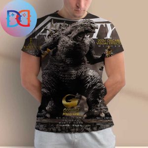 Godzilla Minus One On Variety Cover 2024 Oscars Visual Effects All Over Print Shirt