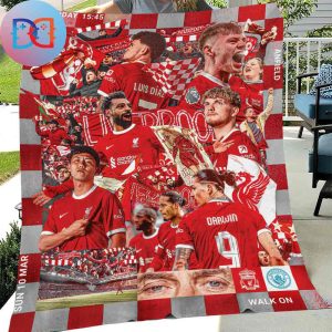 Liverpool FC Matchday At Anfield Fan Gifts Queen Bedding Set Fleece Blanket