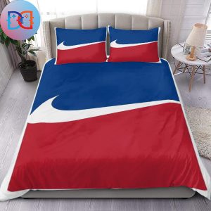Nike X NFL Blue And Red Color Queen Bedding Set