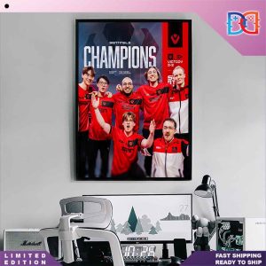 Sentinels Are VCT Americas Kickoff Champions 2024 Fan Gifts Home Decor Poster Canvas