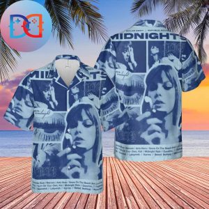 Taylor Swift Midnight Album Blue Color 2024 Trending Hawaiian Shirt